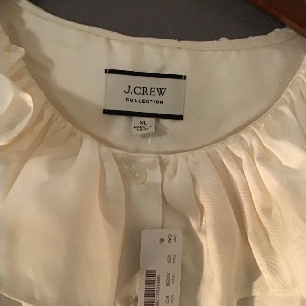 J. Crew Cream Blouse